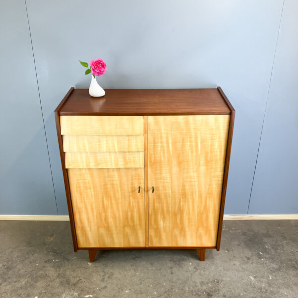 Herrenkommode Riegelahorn 60er Jahre Mid-century Modern Design Style Retro Furniture