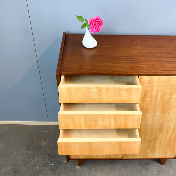 Herrenkommode Riegelahorn 60er Jahre Mid-century Modern Design Style Retro Furniture