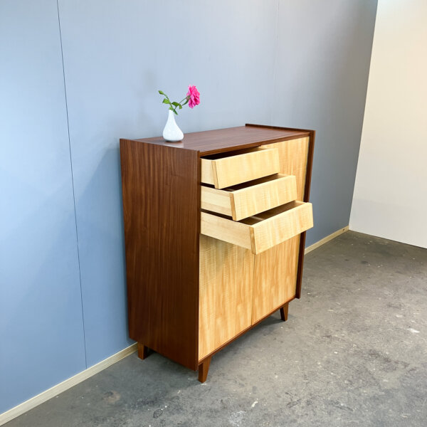 Herrenkommode Riegelahorn 60er Jahre Mid-century Modern Design Style Retro Furniture