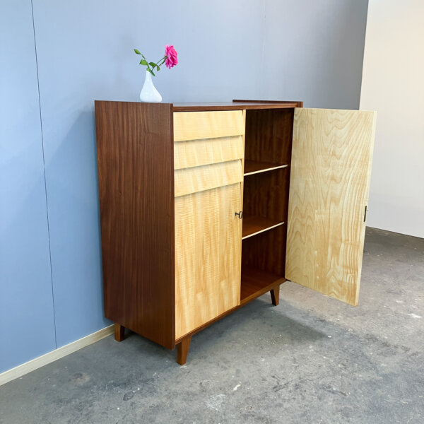 Herrenkommode Riegelahorn 60er Jahre Mid-century Modern Design Style Retro Furniture