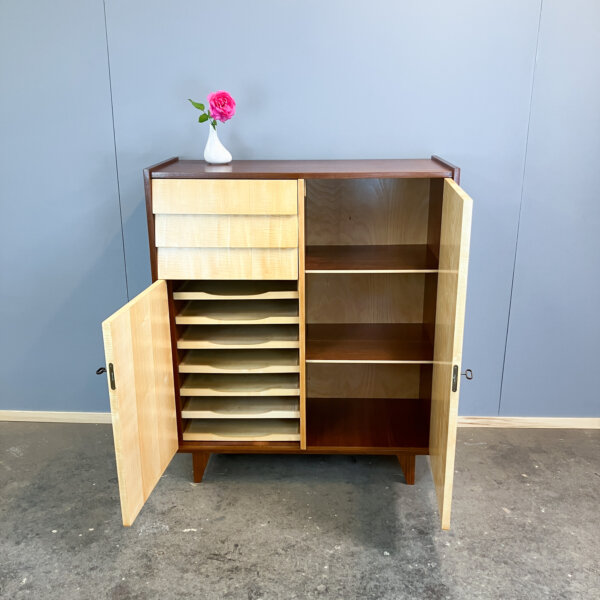 Herrenkommode Riegelahorn 60er Jahre Mid-century Modern Design Style Retro Furniture