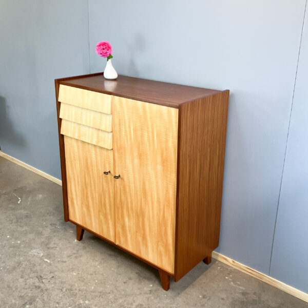 Herrenkommode Riegelahorn 60er Jahre Mid-century Modern Design Style Retro Furniture