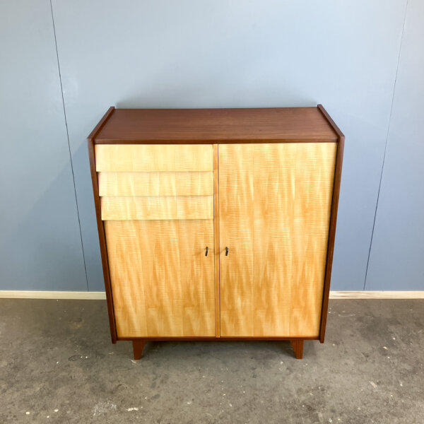 Herrenkommode Riegelahorn 60er Jahre Mid-century Modern Design Style Retro Furniture