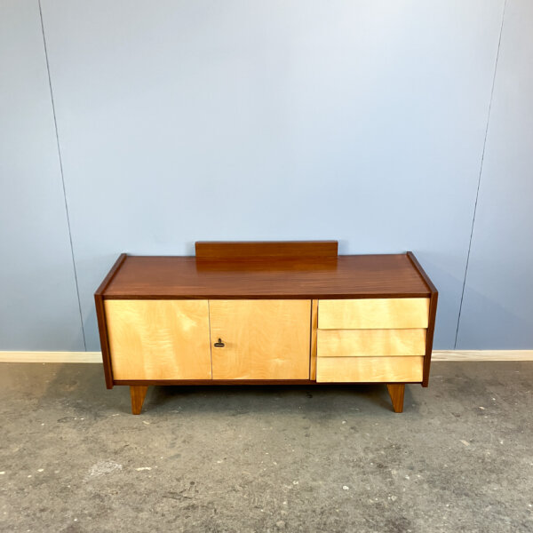 Lowboard Kleine Flurkommode Riegelahorn 60er Jahre Mid-century Modern Design Style Retro Furniture