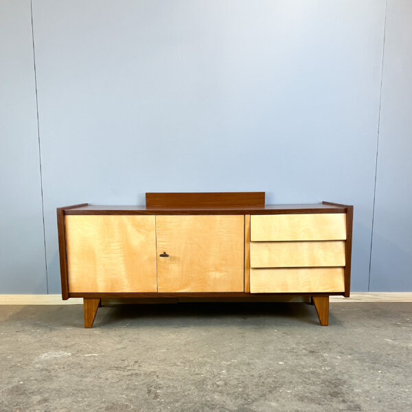 Lowboard Kleine Flurkommode Riegelahorn 60er Jahre Mid-century Modern Design Style Retro Furniture