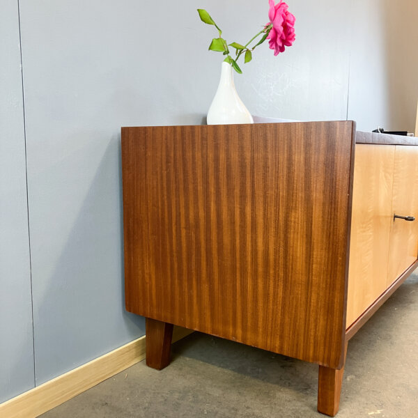 Lowboard Kleine Flurkommode Riegelahorn 60er Jahre Mid-century Modern Design Style Retro Furniture