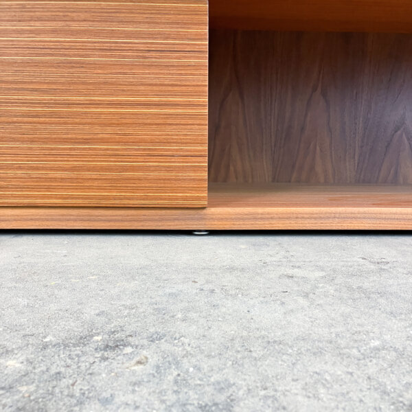 Puristisches Xl Lowboard Nussbaum Und Zebrano 60er Jahre Mid-century Modern Design Style Retro Furniture