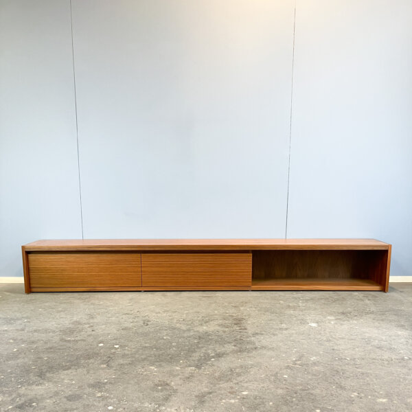 Puristisches Xl Lowboard Nussbaum Und Zebrano 60er Jahre Mid-century Modern Design Style Retro Furniture