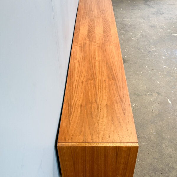 Puristisches Xl Lowboard Nussbaum Und Zebrano 60er Jahre Mid-century Modern Design Style Retro Furniture