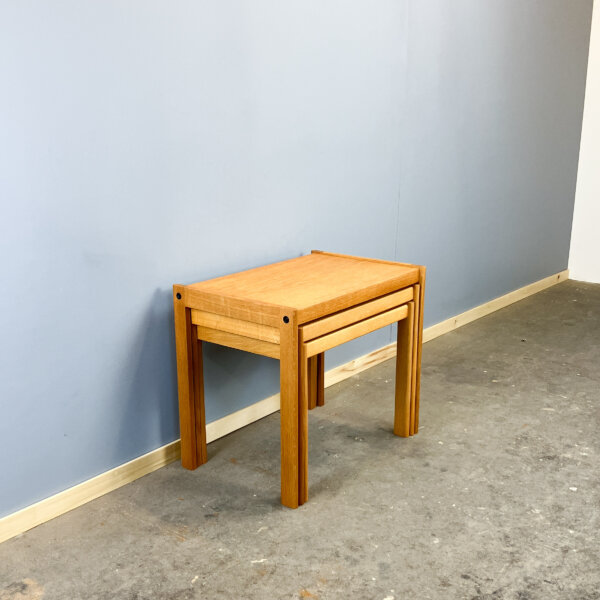 3er Satztische Von Christian Jensen Eiche 60er Jahre Mid-century Modern Design Style Retro Furniture