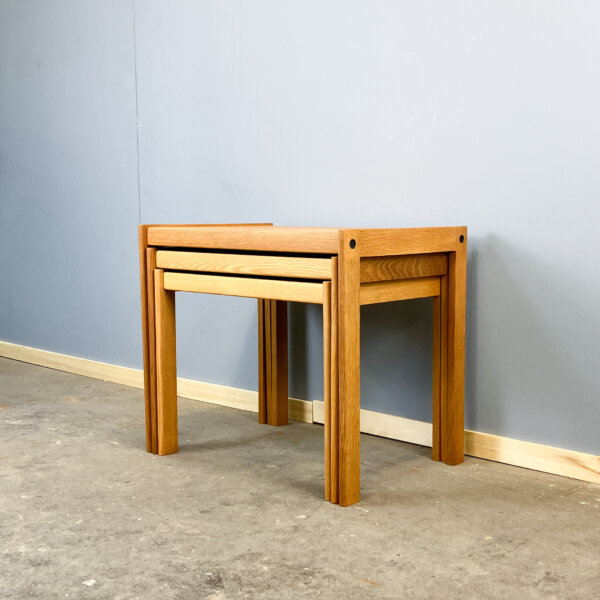 3er Satztische Von Christian Jensen Eiche 60er Jahre Mid-century Modern Design Style Retro Furniture