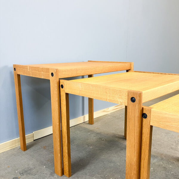 3er Satztische Von Christian Jensen Eiche 60er Jahre Mid-century Modern Design Style Retro Furniture