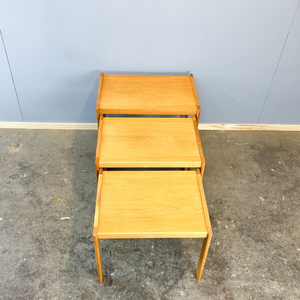 3er Satztische Von Christian Jensen Eiche 60er Jahre Mid-century Modern Design Style Retro Furniture