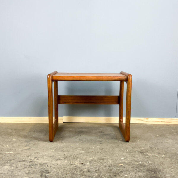 Beistelltisch Massives Teakholz 60er Jahre Mid-century Modern Design Style Retro Furniture