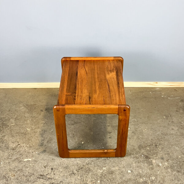 Beistelltisch Massives Teakholz 60er Jahre Mid-century Modern Design Style Retro Furniture