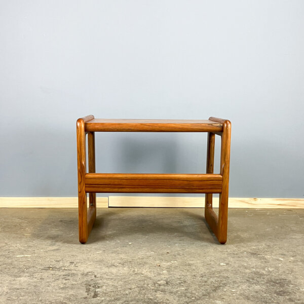 Beistelltisch Massives Teakholz 60er Jahre Mid-century Modern Design Style Retro Furniture