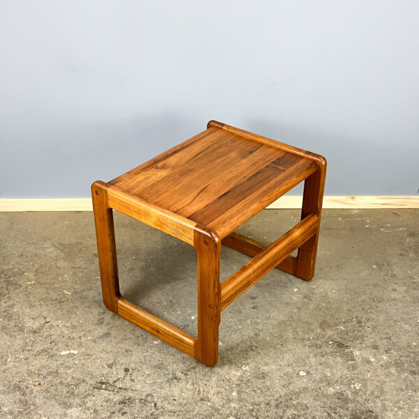 Beistelltisch Massives Teakholz 60er Jahre Mid-century Modern Design Style Retro Furniture