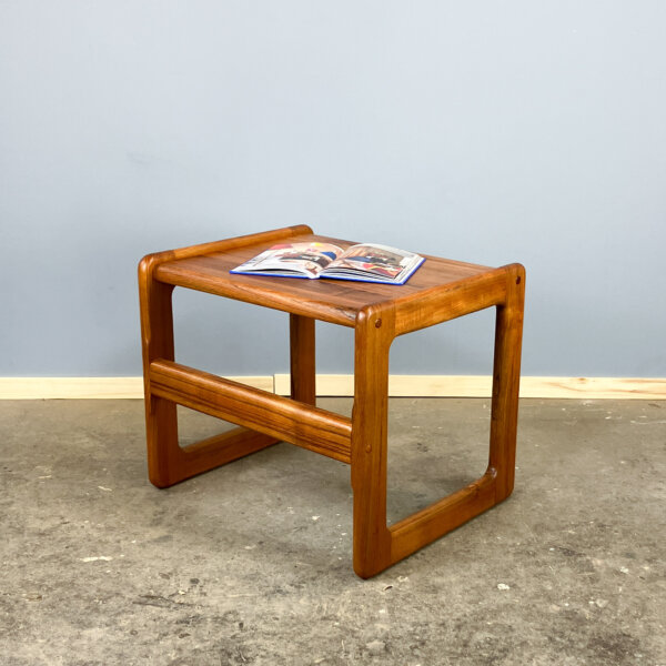 Beistelltisch Massives Teakholz 60er Jahre Mid-century Modern Design Style Retro Furniture